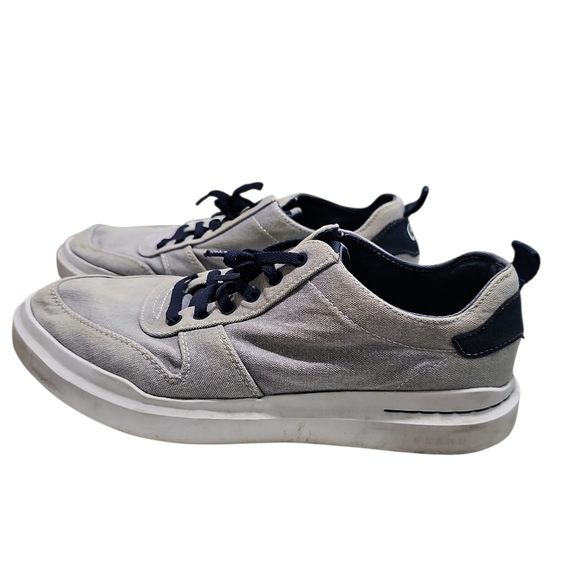 Cole Haan Men’s Grand 360 Canvas Sneakers Gray Blue Size 10 Casual Shoes Classic - Picture 3 of 7